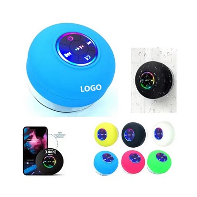 Color Light Suction Cup Wireless Shower Speaker